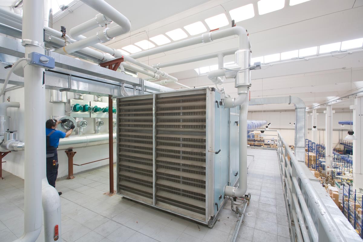 impianti industriali di climatizzazione e trattamento aria